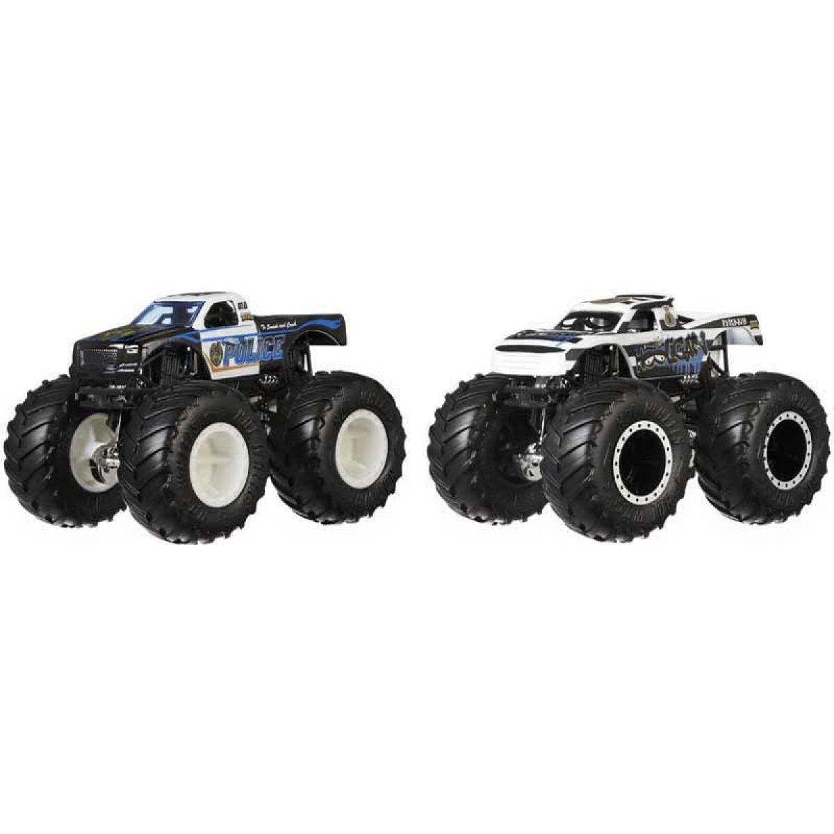 Mattel Hot Wheels Monster trucks demolačné duo Police VS Holigan