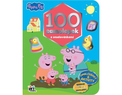 100 samolepiek s omaľovánkami Prasiatko Peppa