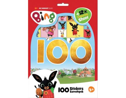 100 samolepiek s omaľovánkovými listami Bing