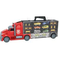 1:16 Ťahač s autami a vrtuľníkom 55 cm - Poškodený obal