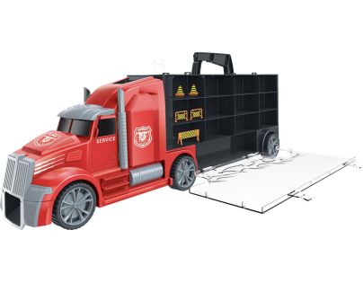 1:16 Ťahač s autami a vrtuľníkom 55 cm - Poškodený obal