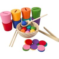 2Kids Toys Dúhové guličky, mince a kalíšky 8 farieb 2