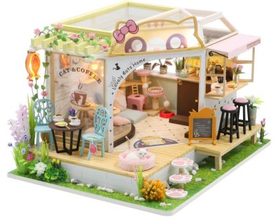 2Kids Toys miniatúra domčeka Mačacia kaviareň so záhradkou