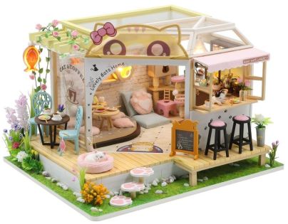 2Kids Toys miniatúra domčeka Mačacia kaviareň so záhradkou