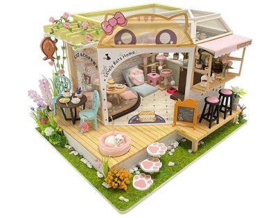 2Kids Toys miniatúra domčeka Mačacia kaviareň so záhradkou