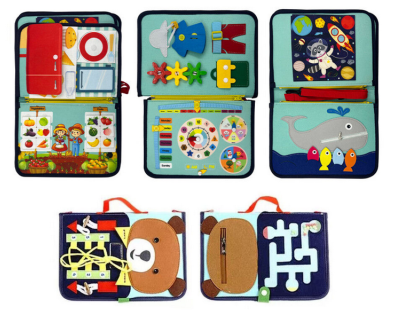 2Kids Toys Senzorická busy kniha Macko