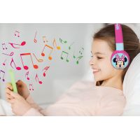 Lexibook 2v1 bluetooth skladacie slúchadlá Minnie s limitom hlasitosti 4