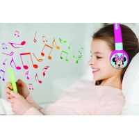 Lexibook 2v1 bluetooth skladacie slúchadlá Minnie s limitom hlasitosti 5