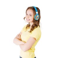 Lexibook 2v1 bluetooth skladacie slúchadlá Šmolkovia s limitom hlasitosti 5