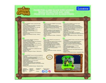 Lexibook 3D budík zvieratka s projekciou času