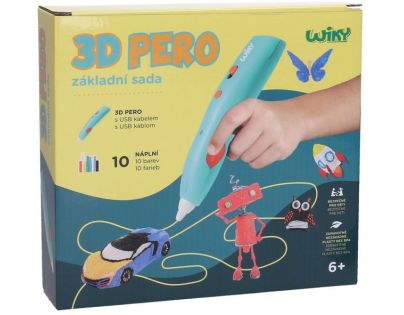 3D pero WIKY základná sada 10 náplní 10 šablón