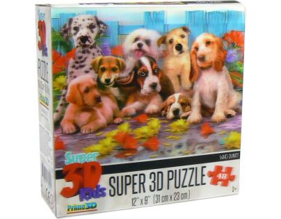 3D Puzzle Kids Psy 48 dielikov