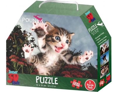 3D Puzzle Mačiatka 3v1