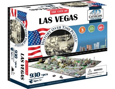 4D Cityscape puzzle Time Panorama Las Vegas