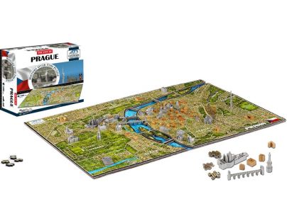 4D Cityscape puzzle Time panorama Praha
