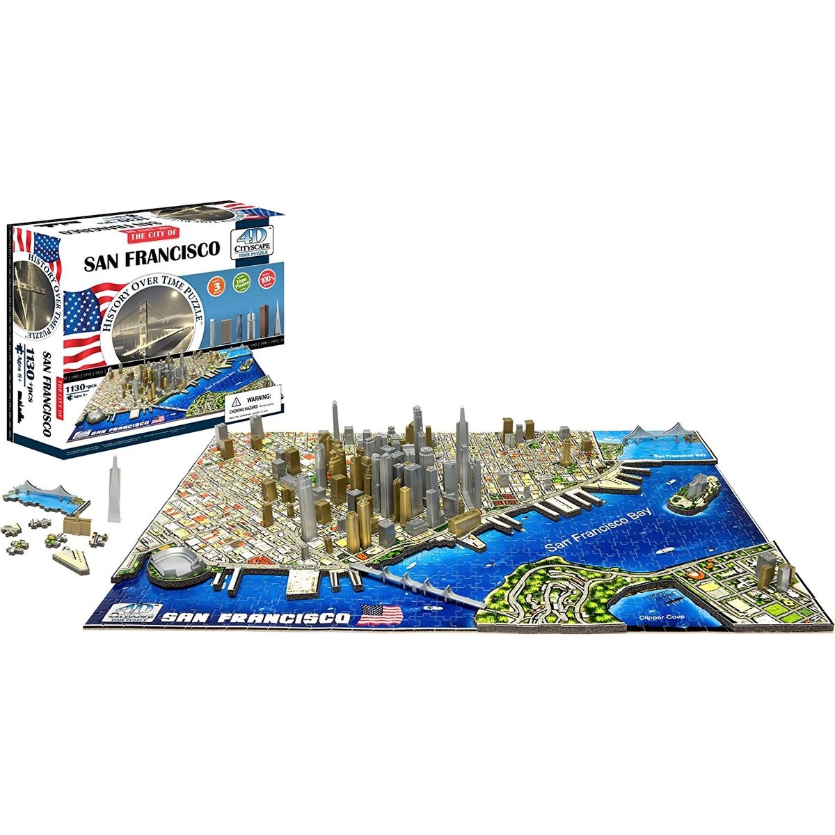 4D Cityscape puzzle Time Panorama San Francisco