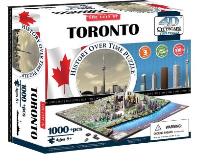 4D Cityscape puzzle Time Panorama Toronto