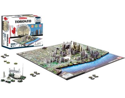 4D Cityscape puzzle Time Panorama Toronto