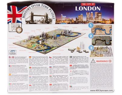 4D Cityscape puzzle Time panorama Londýn