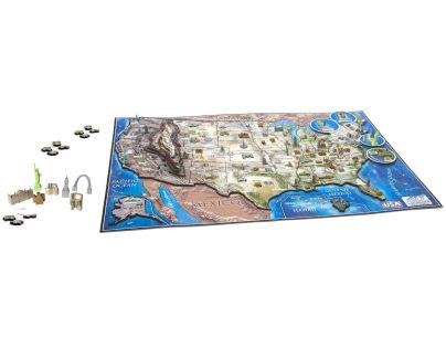 4D Cityscape puzzle Time Panorama USA 964 dielikov
