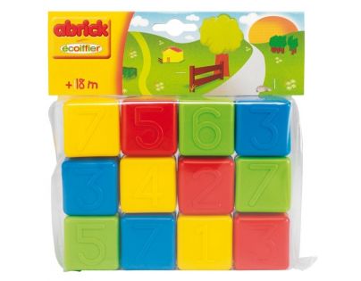 Abrick 0404 Kostky s čísly 12 kostek