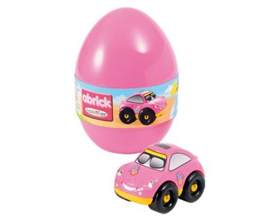 Abrick 16108 Velikonoční vejce s autíčkem - Růžové auto