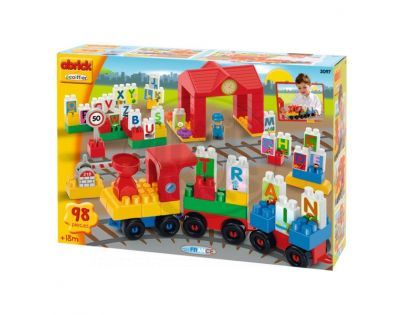 Abrick 3097 Vláček s abecedou 98ks