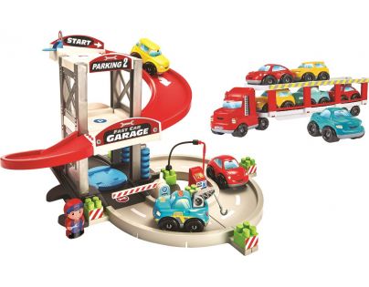 Abrick Garáž a autotransportér s autami