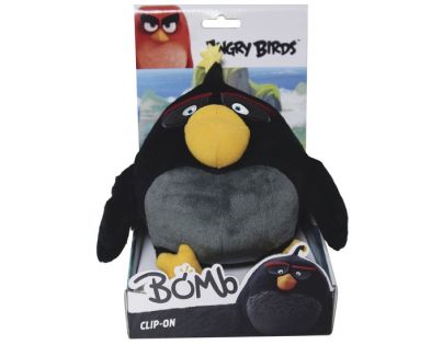 Prívesok na kľúče ADC Blackfire ANGRY BIRDS PLYŠOVÁ HRAČKA BOMB 14 CM