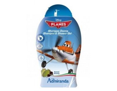 Dětský sprchový gel a šampón 250ml Planes s baobabem a ženšenem