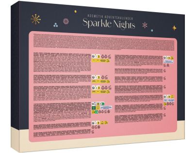 Adventný kalendár kozmetický Trblietavá noc