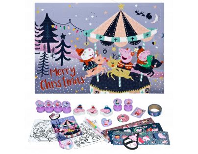 Karton P+P Adventný kalendár Peppa Pig Merry Christmas