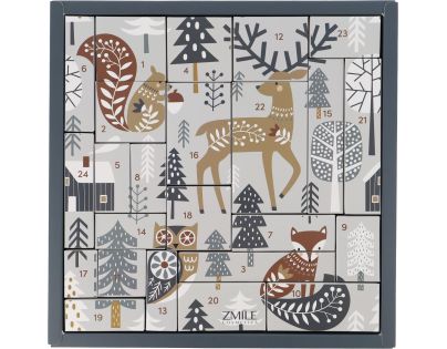 Adventný kozmetický kalendár Puzzle Scandic Wildlife