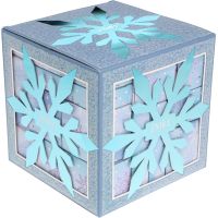 Adventný kozmetický kalendár Snowflake Puzzle – ľadovo modrá 4
