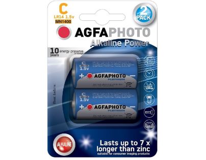 AgfaPhoto Power alkalická batéria LR14 C, blister 2ks