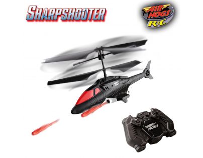 Air Hogs RC vrtulník s výstřely - Červená