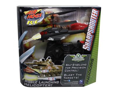 Air Hogs RC vrtulník s výstřely - Červená
