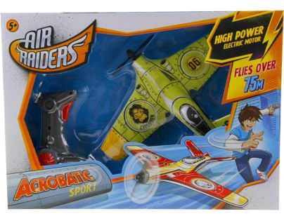 ALLTOYS 21004 -  Air Raiders - letadlo zelené + nabíjecí pistole