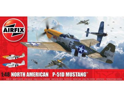 Airfix Classic Kit lietadlo A05138 North American P-51D Mustang Filletless Tails 1:48