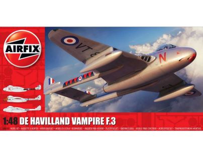 Airfix Classic Kit lietadlo A06107 de Havilland Vampire F.3