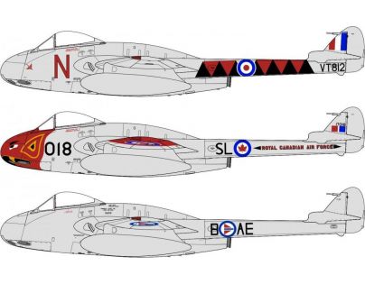 Airfix Classic Kit lietadlo A06107 de Havilland Vampire F.3