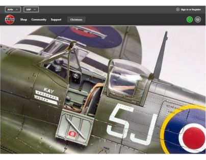 Airfix Classic Kit lietadlo Supermarine Spitfire Mk.Ixc 1 : 24