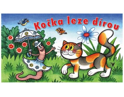 Kočka leze dírou