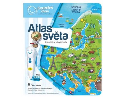 Albi Kouzelné čtení Elektronická tužka a kniha Atlas světa - Poškozený obal