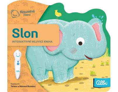 Albi Kouzelné čtení Minikniha s výsekem Slon CZ