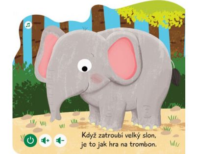 Albi Kouzelné čtení Minikniha s výsekem Slon CZ