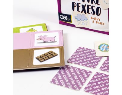 Albi Chytré pexeso: Farby a tvary