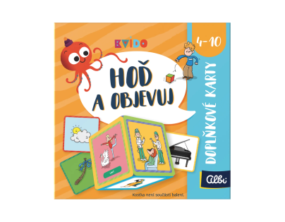 Albi Kvído Hoď a objavuj Doplnkové karty