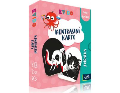 Albi Kvído Kontrastní karty Zvířátka