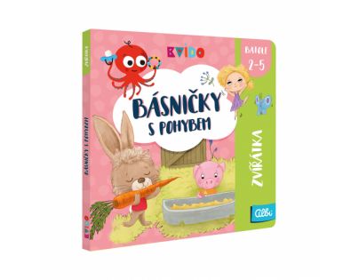 Albi Kvído Minikniha Básničky s pohybem Zvířátka CZ verzia